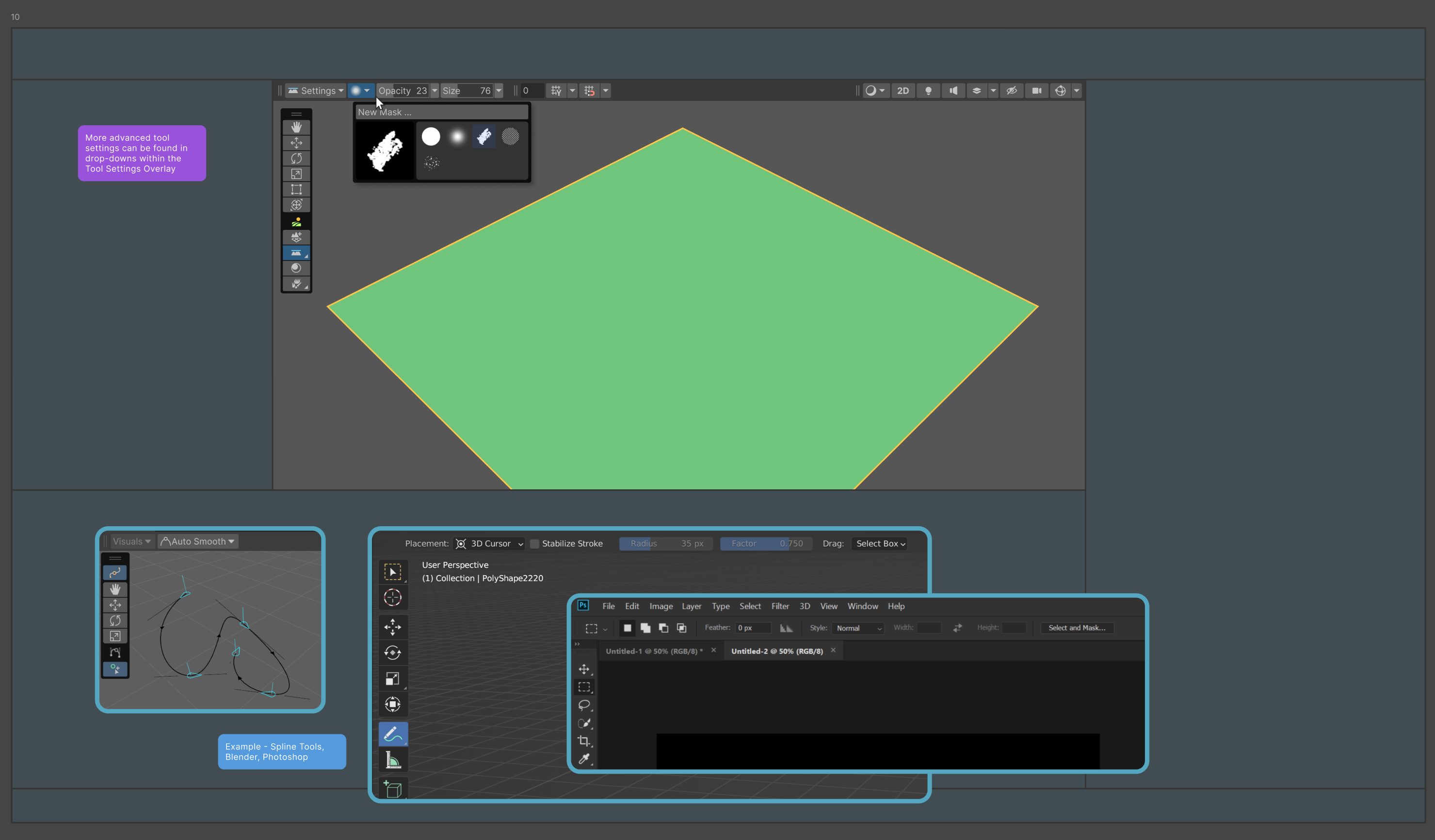 Authoring flow comparison for world building team