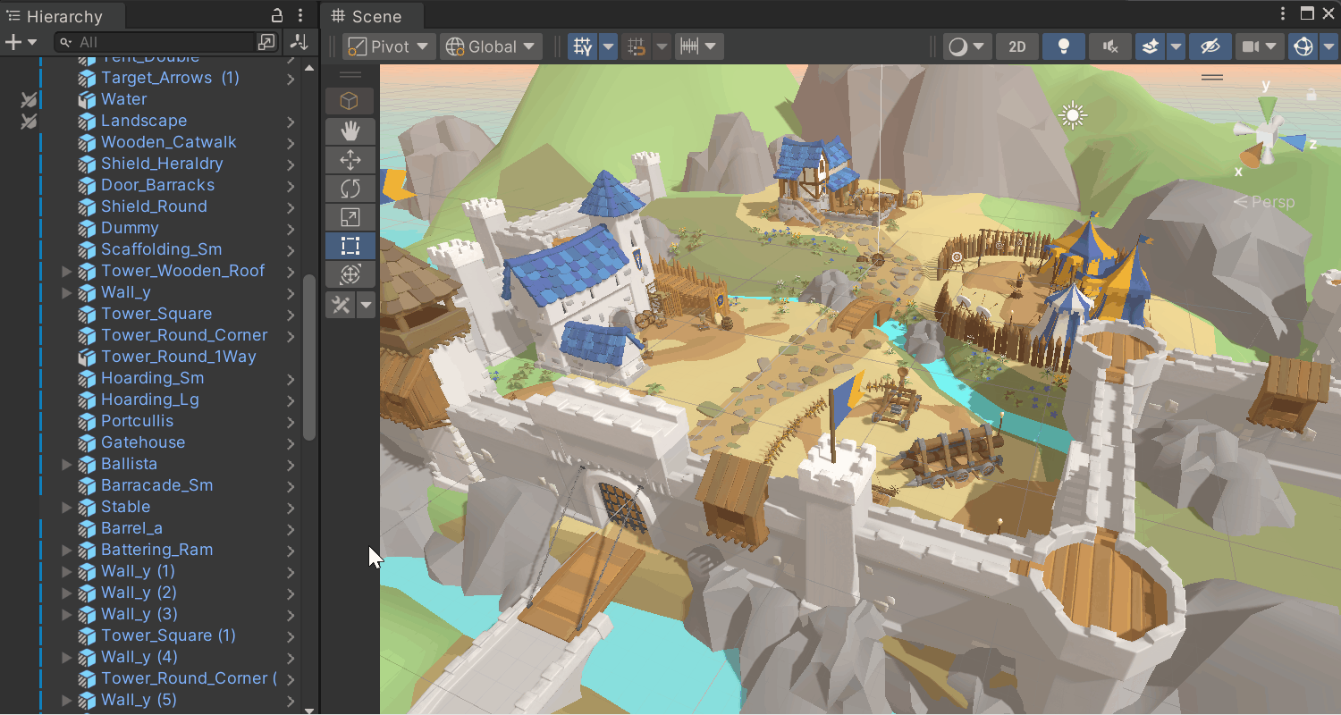 Overdrive Multiverse multi-scene and prefab editing demo